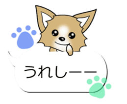 Sticker of Conversation Chihuahua sticker #11042846