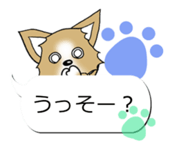 Sticker of Conversation Chihuahua sticker #11042850