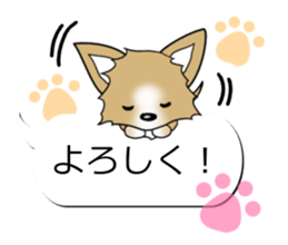 Sticker of Conversation Chihuahua sticker #11042853