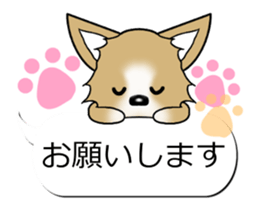 Sticker of Conversation Chihuahua sticker #11042855