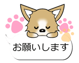 Sticker of Conversation Chihuahua sticker #11042855