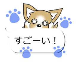 Sticker of Conversation Chihuahua sticker #11042857