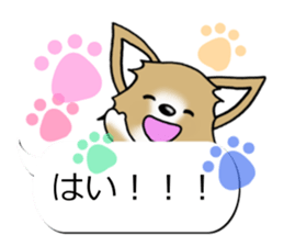 Sticker of Conversation Chihuahua sticker #11042860