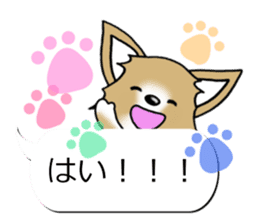 Sticker of Conversation Chihuahua sticker #11042860