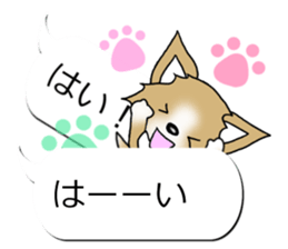 Sticker of Conversation Chihuahua sticker #11042861