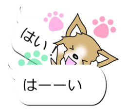 Sticker of Conversation Chihuahua sticker #11042861