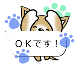 Sticker of Conversation Chihuahua sticker #11042862