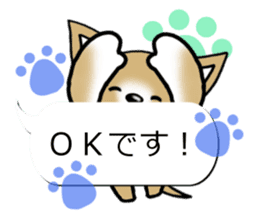 Sticker of Conversation Chihuahua sticker #11042862