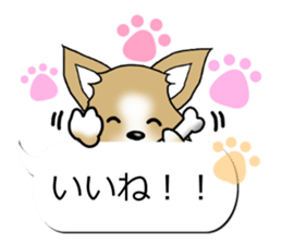 Sticker of Conversation Chihuahua sticker #11042864