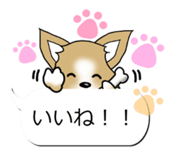 Sticker of Conversation Chihuahua sticker #11042864