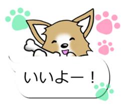 Sticker of Conversation Chihuahua sticker #11042866