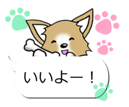 Sticker of Conversation Chihuahua sticker #11042866