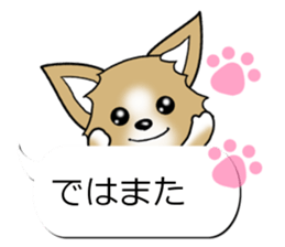 Sticker of Conversation Chihuahua sticker #11042877