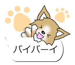 Sticker of Conversation Chihuahua sticker #11042878