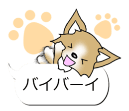 Sticker of Conversation Chihuahua sticker #11042878