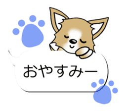 Sticker of Conversation Chihuahua sticker #11042879