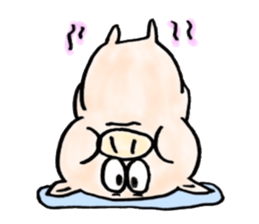 The pig sticker which dances!!BUTASUTA sticker #11042884
