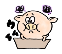 The pig sticker which dances!!BUTASUTA sticker #11042887