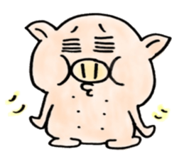 The pig sticker which dances!!BUTASUTA sticker #11042888