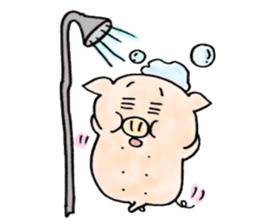The pig sticker which dances!!BUTASUTA sticker #11042890