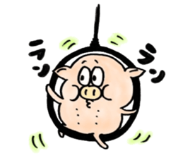 The pig sticker which dances!!BUTASUTA sticker #11042891