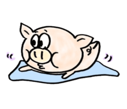 The pig sticker which dances!!BUTASUTA sticker #11042894
