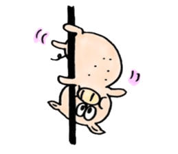 The pig sticker which dances!!BUTASUTA sticker #11042898