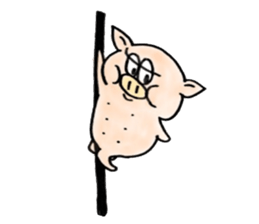 The pig sticker which dances!!BUTASUTA sticker #11042903