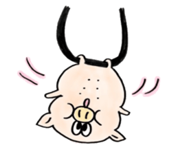 The pig sticker which dances!!BUTASUTA sticker #11042905