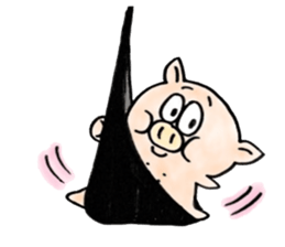 The pig sticker which dances!!BUTASUTA sticker #11042912