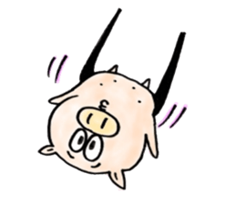 The pig sticker which dances!!BUTASUTA sticker #11042913