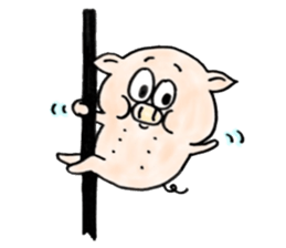 The pig sticker which dances!!BUTASUTA sticker #11042918
