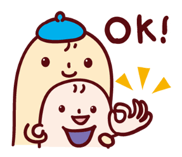 mamecco Parent and child sticker #11043049