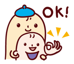 mamecco Parent and child sticker #11043049