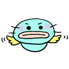 Sticker of Mr.colorful catfish 3