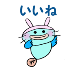 Sticker of Mr.colorful catfish 3 sticker #11043129