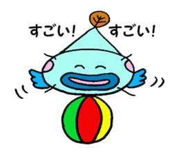 Sticker of Mr.colorful catfish 3 sticker #11043137