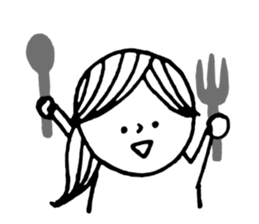 daily life.(girl) sticker #11043333