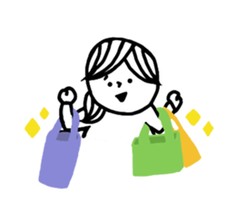 daily life.(girl) sticker #11043339