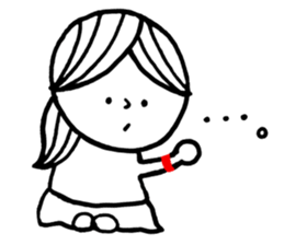 daily life.(girl) sticker #11043359