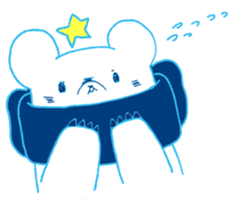Polar bear and Star sticker #11043361