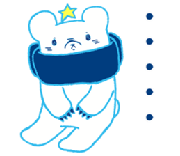 Polar bear and Star sticker #11043371