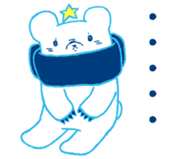 Polar bear and Star sticker #11043371
