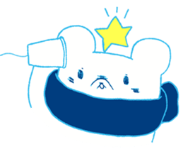 Polar bear and Star sticker #11043388