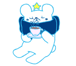 Polar bear and Star sticker #11043390