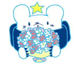 Polar bear and Star sticker #11043394