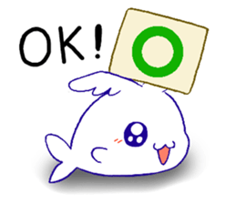 Winged Whale sticker #11043565