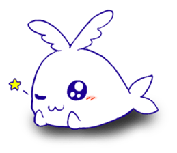 Winged Whale sticker #11043595