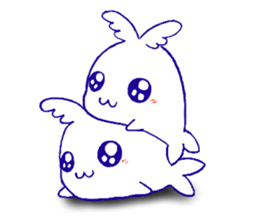 Winged Whale sticker #11043597