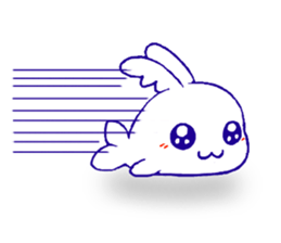 Winged Whale sticker #11043599